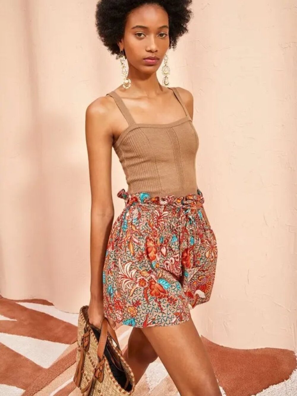 Ulla Johnson, Poplin Rylan Short, Cotton, Primrose Print, Size 16